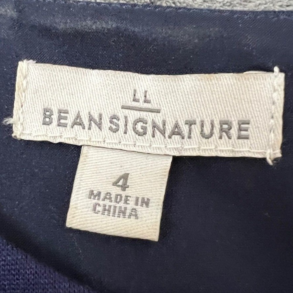 LL Bean Signature Ponte Dress Women 4 Blue Pleated A Line Midi Dress Read *item* - Picture 9 of 13